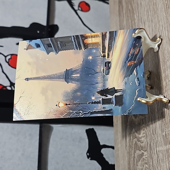 4x6 Paris Eiffel Tower Fantasy Watercolor Oil‎ Painting Wall Art Print - Picture 3 of 7